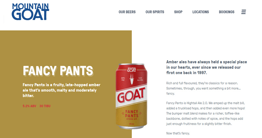 マウンテンゴート・ファンシーパンツ