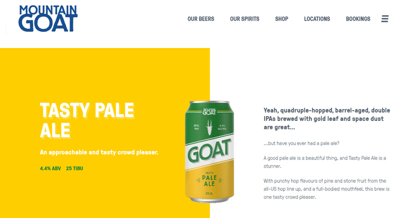 マウンテンゴート・テイスティ・ペールエール